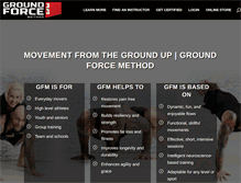 Tablet Screenshot of groundforcemethod.com